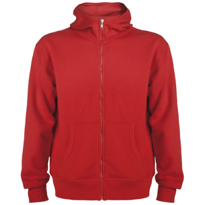 Picture of MONTBLANC UNISEX FULL ZIP HOODED HOODY in Red.