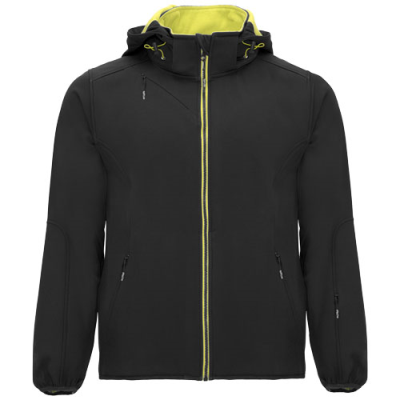 Picture of SIBERIA UNISEX SOFTSHELL JACKET in Solid Black.