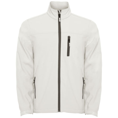 Picture of ANTARTIDA MENS SOFTSHELL JACKET in Pearl White.