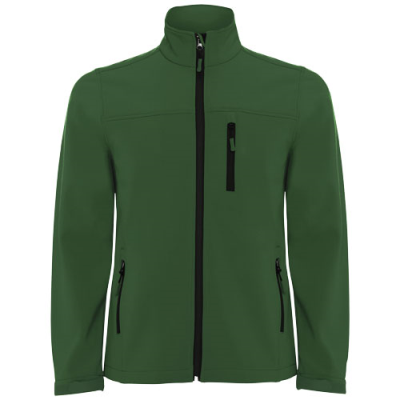 Picture of ANTARTIDA MENS SOFTSHELL JACKET in Dark Green.