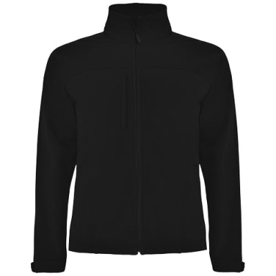 Picture of RUDOLPH UNISEX SOFTSHELL JACKET in Solid Black.