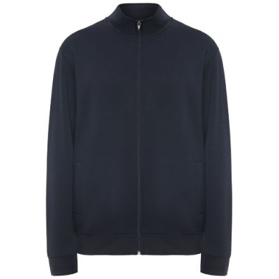 Picture of ULAN UNISEX FULL ZIP SWEATER in Navy Blue.