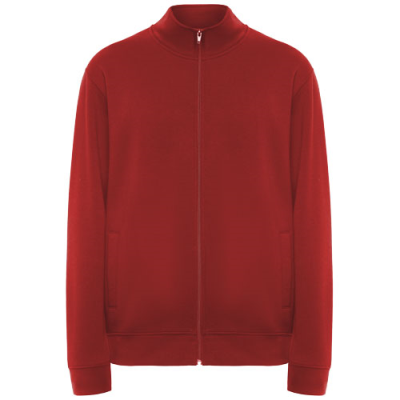 Picture of ULAN UNISEX FULL ZIP SWEATER in Red.