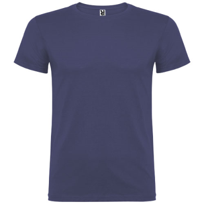 Picture of BEAGLE SHORT SLEEVE MENS TEE SHIRT in Blue Denim.