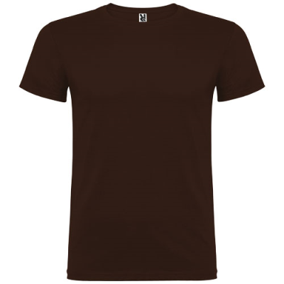 Picture of BEAGLE SHORT SLEEVE MENS TEE SHIRT in Chocolat.
