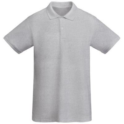 Picture of PRINCE SHORT SLEEVE MENS POLO in Marl Grey