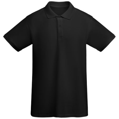 Picture of PRINCE SHORT SLEEVE MENS POLO in Solid Black.