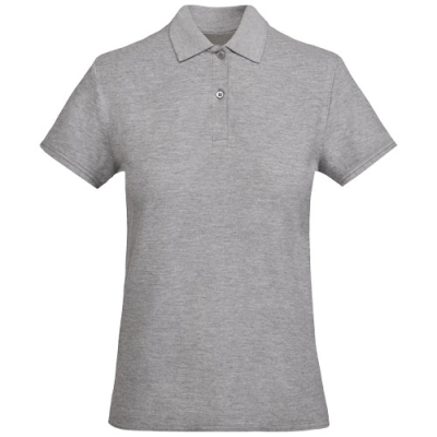 Picture of PRINCE SHORT SLEEVE LADIES POLO in Marl Grey.