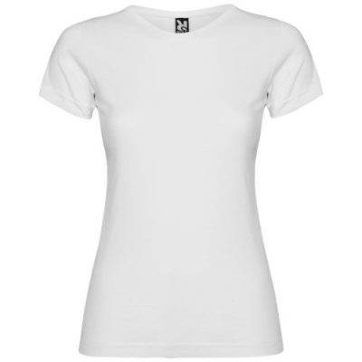 Picture of JAMAICA SHORT SLEEVE LADIES TEE SHIRT in White.