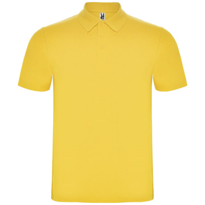 Picture of AUSTRAL SHORT SLEEVE UNISEX POLO in Yellow.