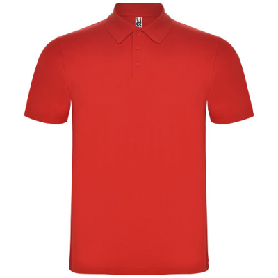 Picture of AUSTRAL SHORT SLEEVE UNISEX POLO in Red.