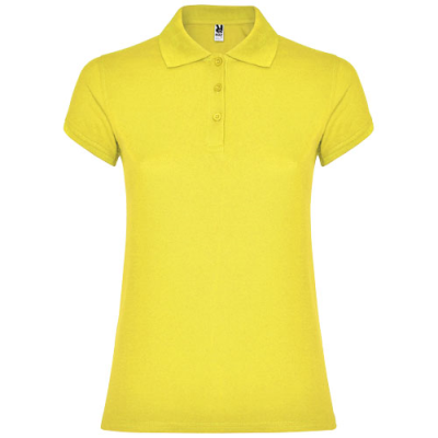 Picture of STAR SHORT SLEEVE LADIES POLO in Yellow.