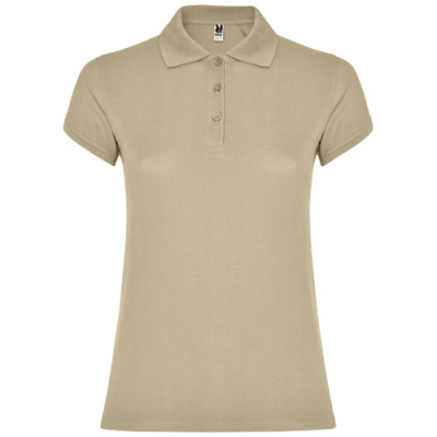 Picture of STAR SHORT SLEEVE LADIES POLO in Sand.
