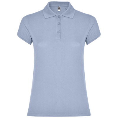 Picture of STAR SHORT SLEEVE LADIES POLO in Zen Blue.