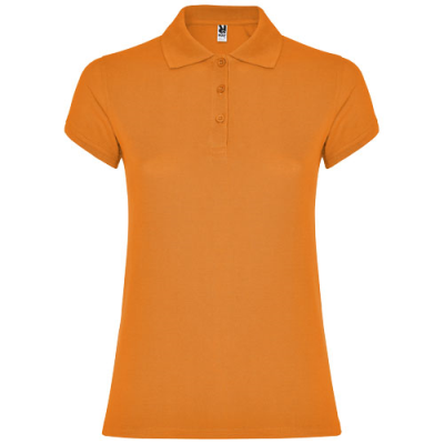 Picture of STAR SHORT SLEEVE LADIES POLO in Orange.