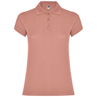 Picture of STAR SHORT SLEEVE LADIES POLO in Clay Orange.