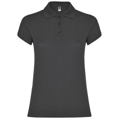 Picture of STAR SHORT SLEEVE LADIES POLO in Dark Lead.