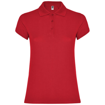 Picture of STAR SHORT SLEEVE LADIES POLO in Red.