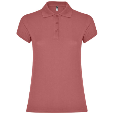 Picture of STAR SHORT SLEEVE LADIES POLO in Chrysanthemum Red.