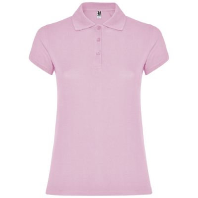 Picture of STAR SHORT SLEEVE LADIES POLO in Light Pink.