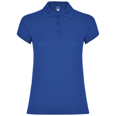 Picture of STAR SHORT SLEEVE LADIES POLO in Royal Blue.