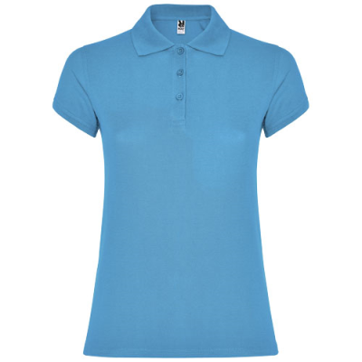 Picture of STAR SHORT SLEEVE LADIES POLO in Turquois.