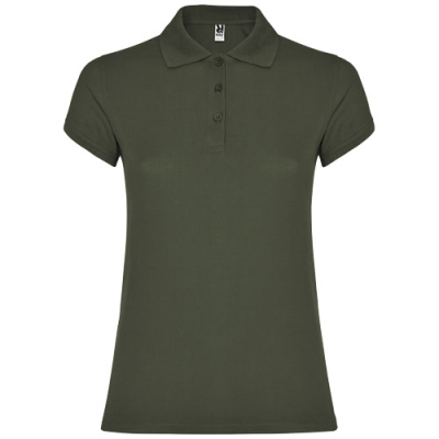 Picture of STAR SHORT SLEEVE LADIES POLO in Venture Green.