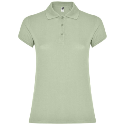 Picture of STAR SHORT SLEEVE LADIES POLO in Mist Green.