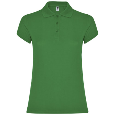 Picture of STAR SHORT SLEEVE LADIES POLO in Tropical Green.