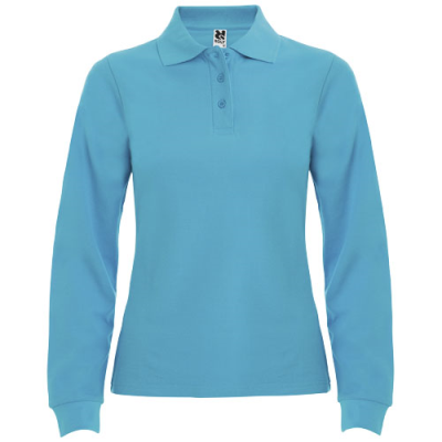 Picture of ESTRELLA LONG SLEEVE LADIES POLO in Turquois.