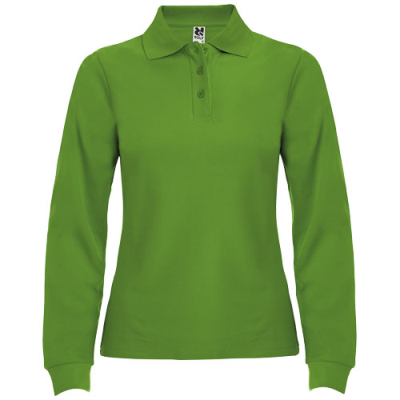 Picture of ESTRELLA LONG SLEEVE LADIES POLO in Grass Green.