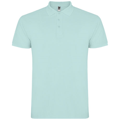 Picture of STAR SHORT SLEEVE MENS POLO in Mints.