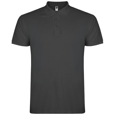 Picture of STAR SHORT SLEEVE MENS POLO in Dark Lead.