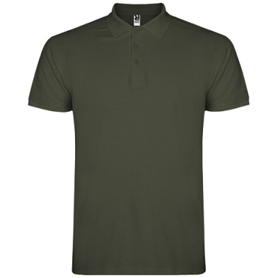 Picture of STAR SHORT SLEEVE MENS POLO in Venture Green.