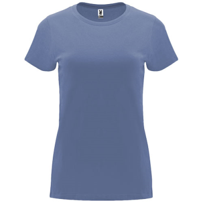 Picture of CAPRI SHORT SLEEVE LADIES TEE SHIRT in Blue Denim.