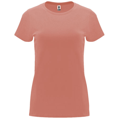 Picture of CAPRI SHORT SLEEVE LADIES TEE SHIRT in Clay Orange.