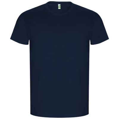 Picture of GOLDEN SHORT SLEEVE MENS TEE SHIRT in Navy Blue.