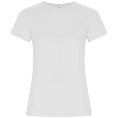 Picture of GOLDEN SHORT SLEEVE LADIES TEE SHIRT in White.