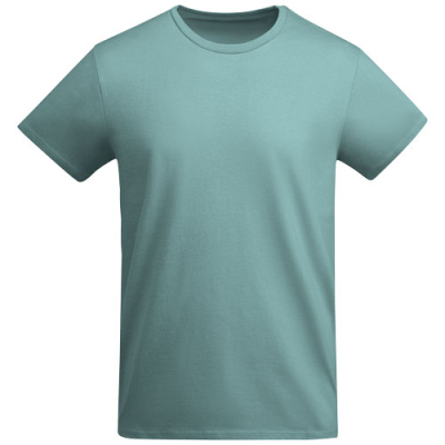 Picture of BREDA SHORT SLEEVE MENS TEE SHIRT in Dusty Blue.