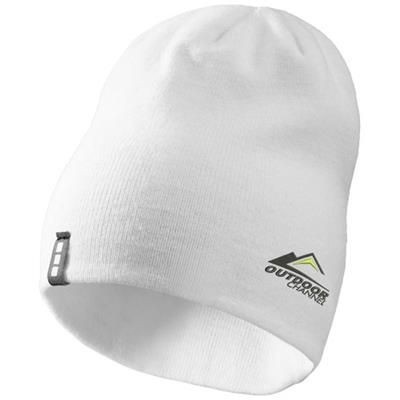 Picture of LEVEL BEANIE in White Solid