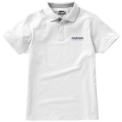 Picture of HACKER SHORT SLEEVE POLO in White Solid