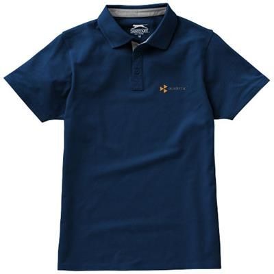 Picture of HACKER SHORT SLEEVE POLO in Navy