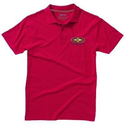 Picture of ADVANTAGE SHORT SLEEVE MENS POLO in Red