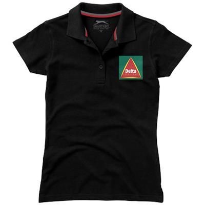 Picture of ADVANTAGE SHORT SLEEVE LADIES POLO in Black Solid