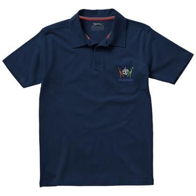 Picture of LET SHORT SLEEVE MENS JERSEY POLO in Navy