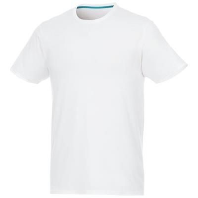 Picture of JADE SHORT SLEEVE MENS RECYCLED TEE SHIRT in White Solid