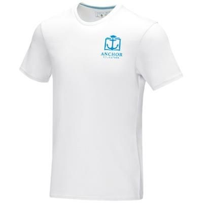 Picture of AZURITE SHORT SLEEVE MENS GOTS ORGANIC TEE SHIRT XS in White