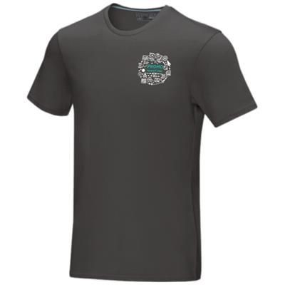 Picture of AZURITE SHORT SLEEVE MENS GOTS ORGANIC TEE SHIRT XS in Storm Grey