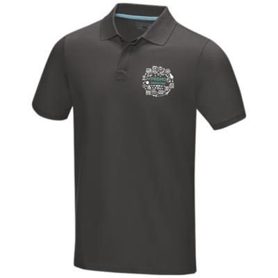 Picture of GRAPHITE GREY SHORT SLEEVE MENS GOTS ORGANIC POLO XS in Storm Grey