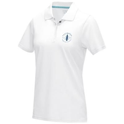 Picture of GRAPHITE GREY SHORT SLEEVE LADIES GOTS ORGANIC POLO XS in White